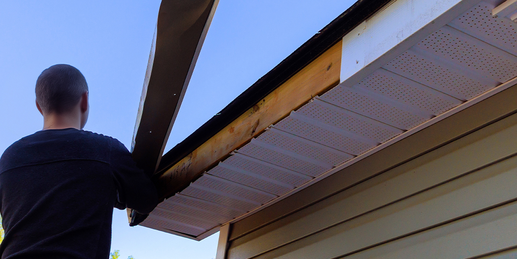 Soffit repair Edmonton by Weber Exteriors